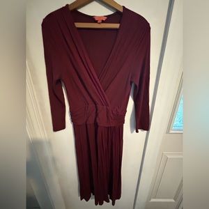Dark red/auburn dress for Fall from ModCloth (older label). Size small.